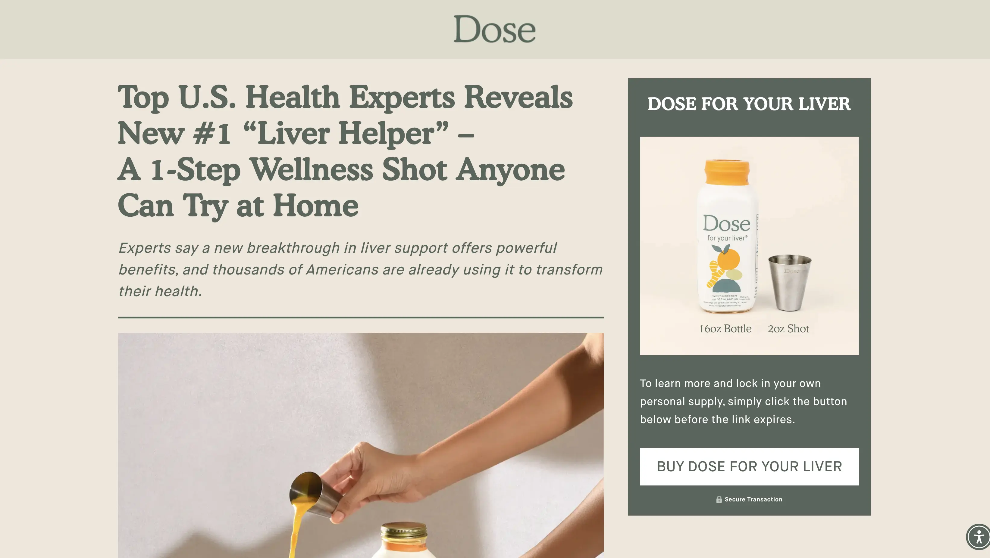 Dose Advertorial Page